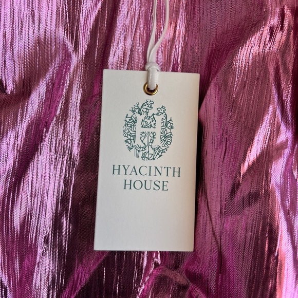 NWT HYACINTH HOUSE Pink Plisse Coolidge Mini Dress, Size XS - Picture 16 of 16
